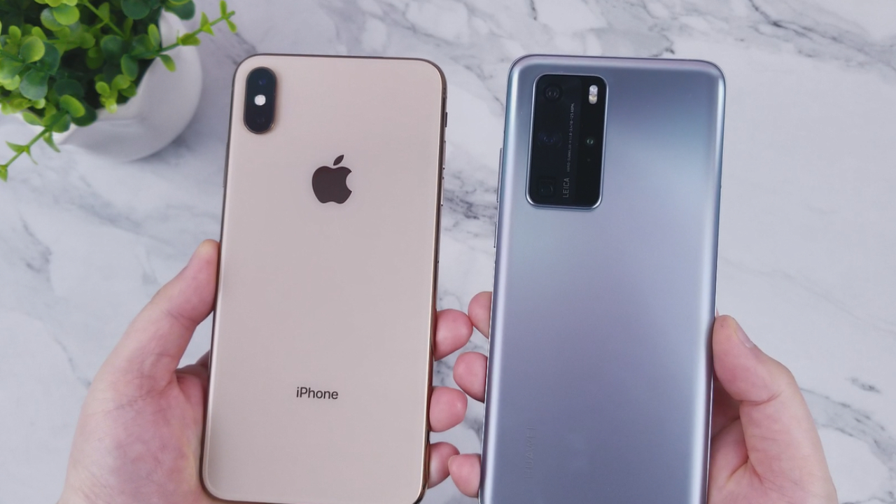 iPhoneXSMax对比华为P40Pro,真的太强了!